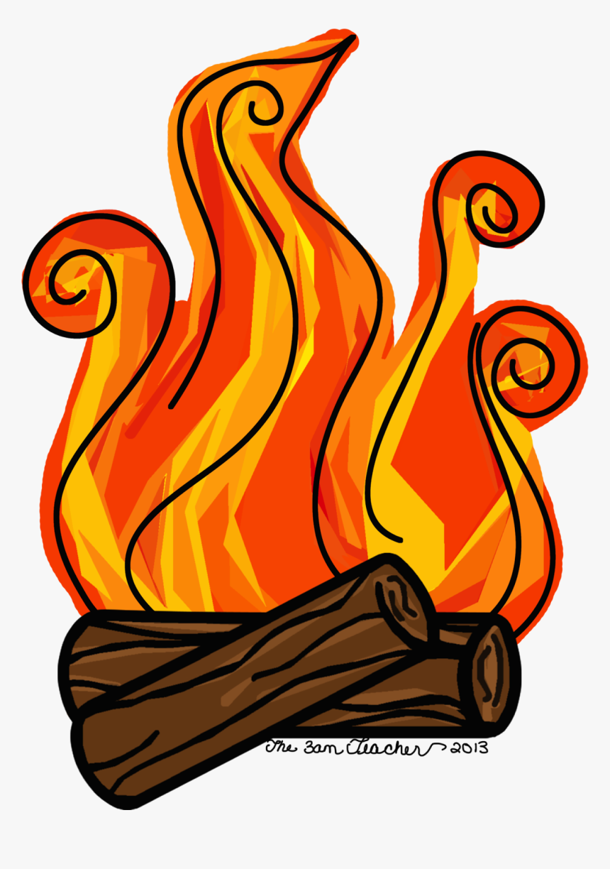 Winter Interior Bonfire Fireplace Made Of Bricks Stock 