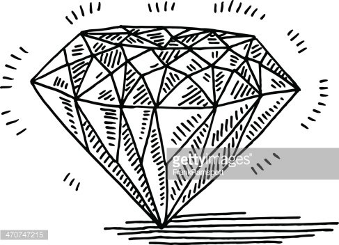How to Draw Diamond Shape Coloring Pages: How to Draw Diamond 