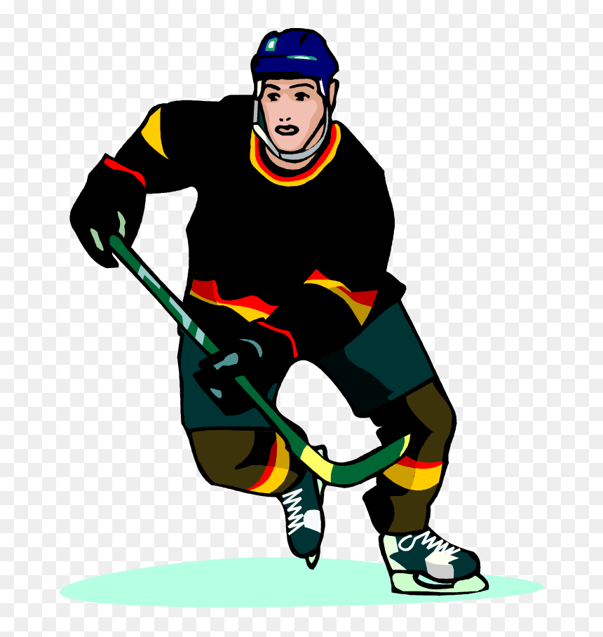 Premium Vector | Hockey player clip art isolated on transparent - Clip ...