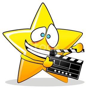 Royalty-Free (RF) Clip Art Illustration of a Film Strip Over