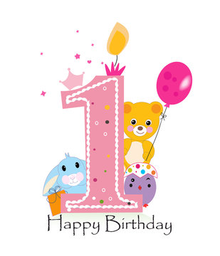 Free Clipart of a First Birthday Cupcake With a Candle - Clip Art Library