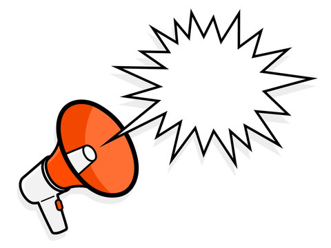 Vector Megaphone Loud Speaker Graphic Freeuse Library - Loud 