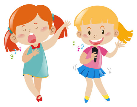 Kids singing Vectors & Illustrations for Free Download | Clipart ...