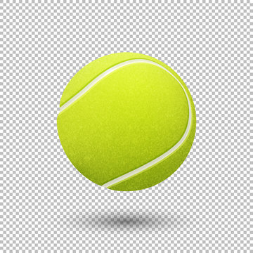 High-Quality Tennis Ball Image for Sports & Design Projects