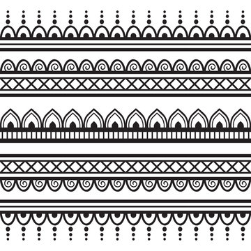 henna borders - Clip Art Library