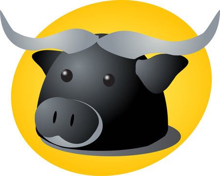 Bull Icon - Symbol of Strength, Finance, and Zodiac