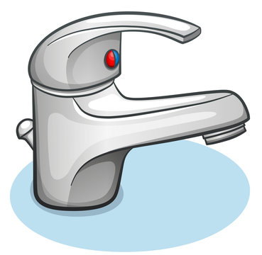 Chrome Single-Handle Faucet - Sleek, Functional Kitchen or Bathroom Fixture