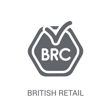 British Retail Consortium (BRC) certification logo with checkmark inside hexagon.