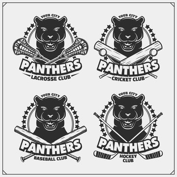Panthers Sports Team Logo Collection - Customizable Club Badges