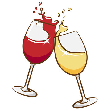 Cartoon Wine Glasses Stock Illustrations, Royalty-Free Vector - Clip ...