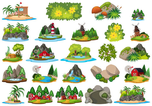 Biomes and Landforms 2 Clip Art Bundle (Color and B&W) - Edu Clips ...