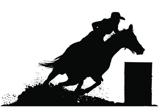 barrel racing - Clip Art Library