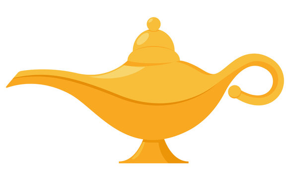 HD Aladdin Magic Lamp Cartoon Illustration PNG | Citypng - Clip Art Library