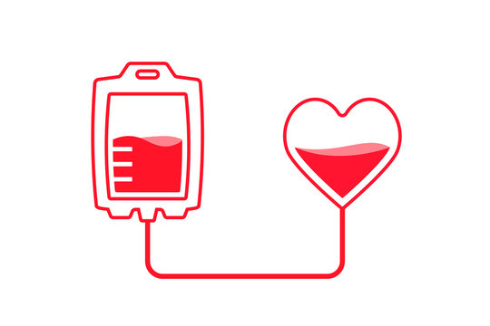 Blood Donation Icon - Symbol of Life, Hope, and Medical Care