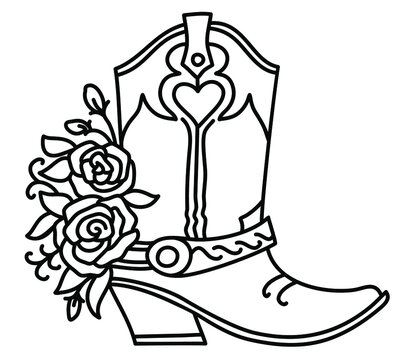 western boots - Clip Art Library