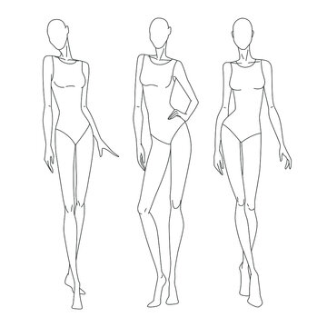 Fashion Figure Templates - Free Line Art for Designers & Illustrators