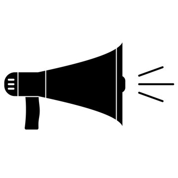 Megaphone Icon - Visual Symbol for Announcement and Amplification