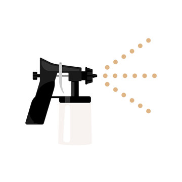 Professional Spray Gun Illustration - Precision Painting Tool