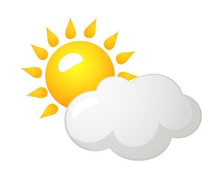 sun and clouds - Clip Art Library