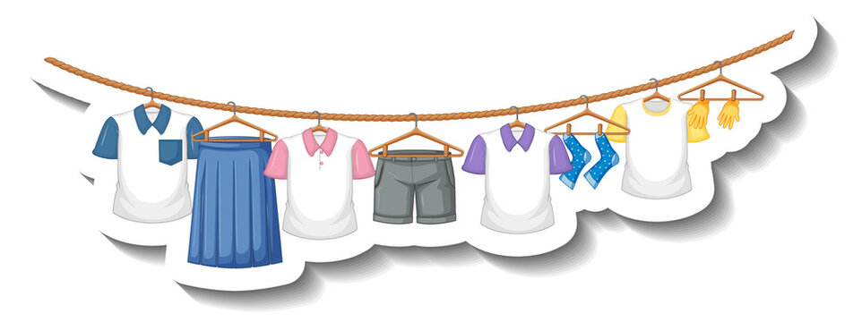 Spring Summer Clothing Clipart, Clothes Clipart, Spring Clipart