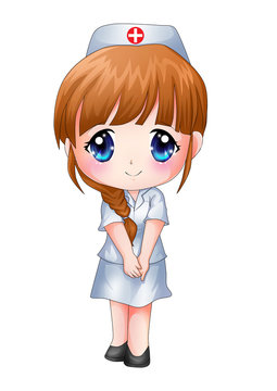 Cute Nurse Illustration - Free Download & Usage for Healthcare Content