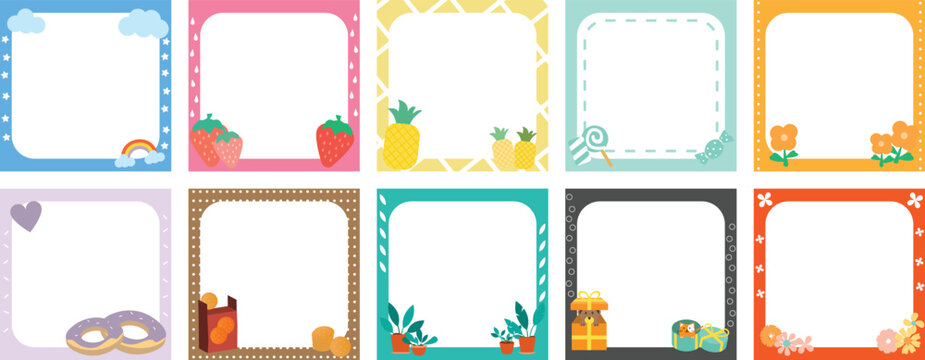 cute frames for photoshop free download