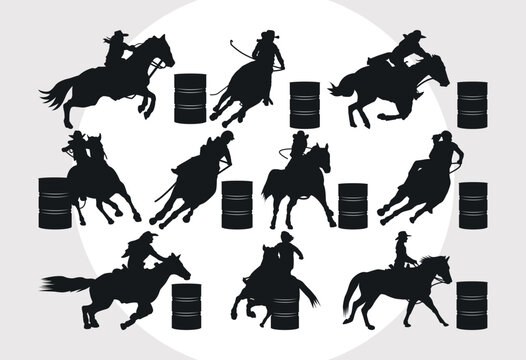 barrel racing - Clip Art Library