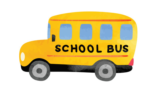 School Bus Illustration - Free Clipart for Educational Websites