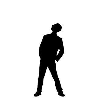 Confident Businessman Silhouette - Professional Vector Illustration