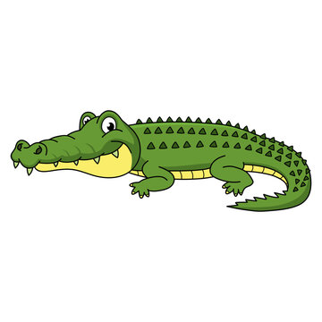 Illustration Of A Smiling Crocodile Stock Illustration - Download ...