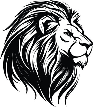 Majestic Lion Illustration - Bold Vector Art for Branding & Design