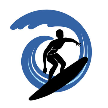Cartoon Surfer Clip Art stock vector. Illustration of vector - Clip Art ...