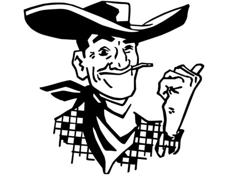 old cowboys - Clip Art Library
