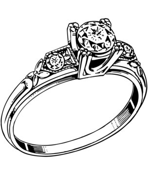 Classic Vintage Engagement Ring Design - Sketch & Inspiration