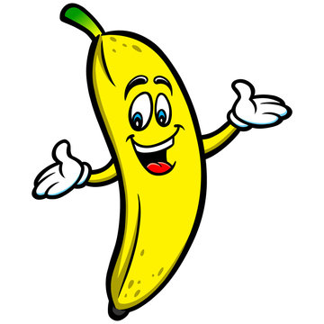 Illustration Of Cute Cartoon Banana. Royalty Free SVG, Cliparts - Clip ...