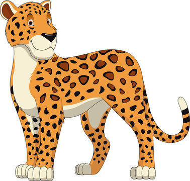 Jaguar Illustration - Friendly Cartoon Big Cat for Kids & Education