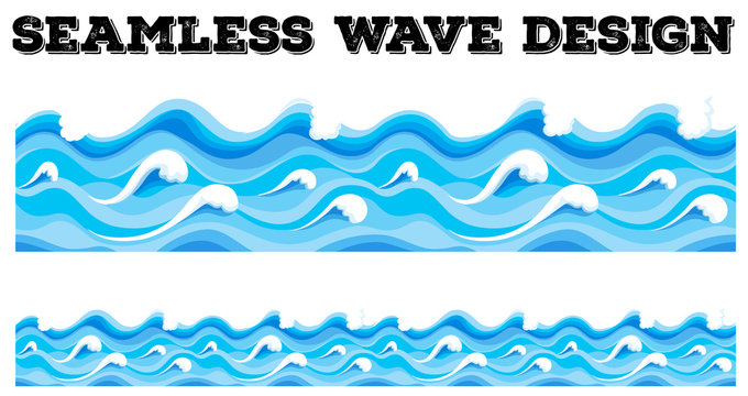 Seamless Wave Design - Free Vector Pattern for Web & Print