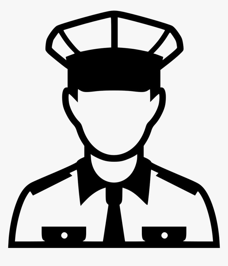 Police Officer Icon - Free Vector Illustration for Law Enforcement Websites