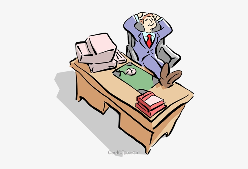 Office Relaxation Illustration - Stress Relief at Work