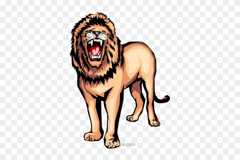 fierce lion clip art