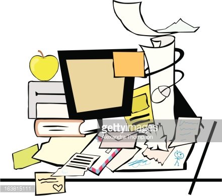 Clipart Desk Messy - Clipart Desk Messy - Free Transparent PNG 
