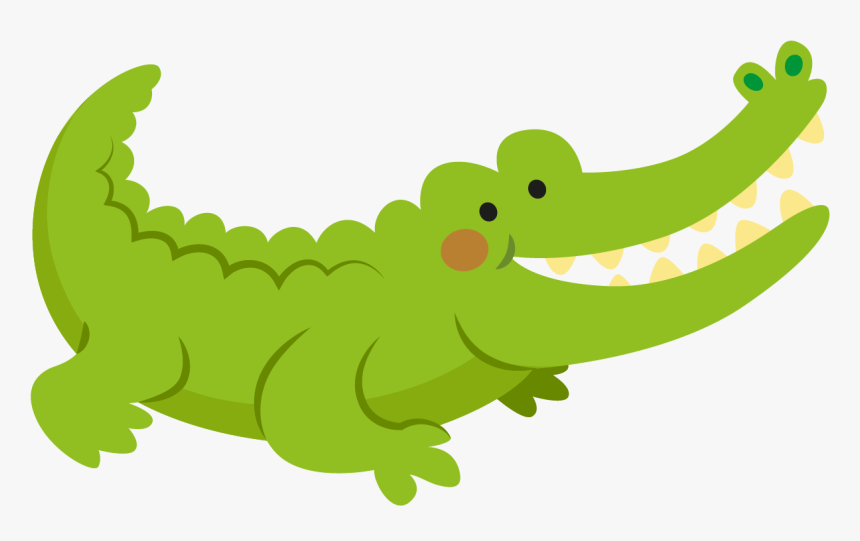 Friendly Cartoon Crocodile Illustration - Free PNG Download