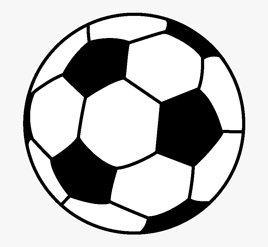 Classic black-and-white soccer ball with pentagon and hexagon pattern.