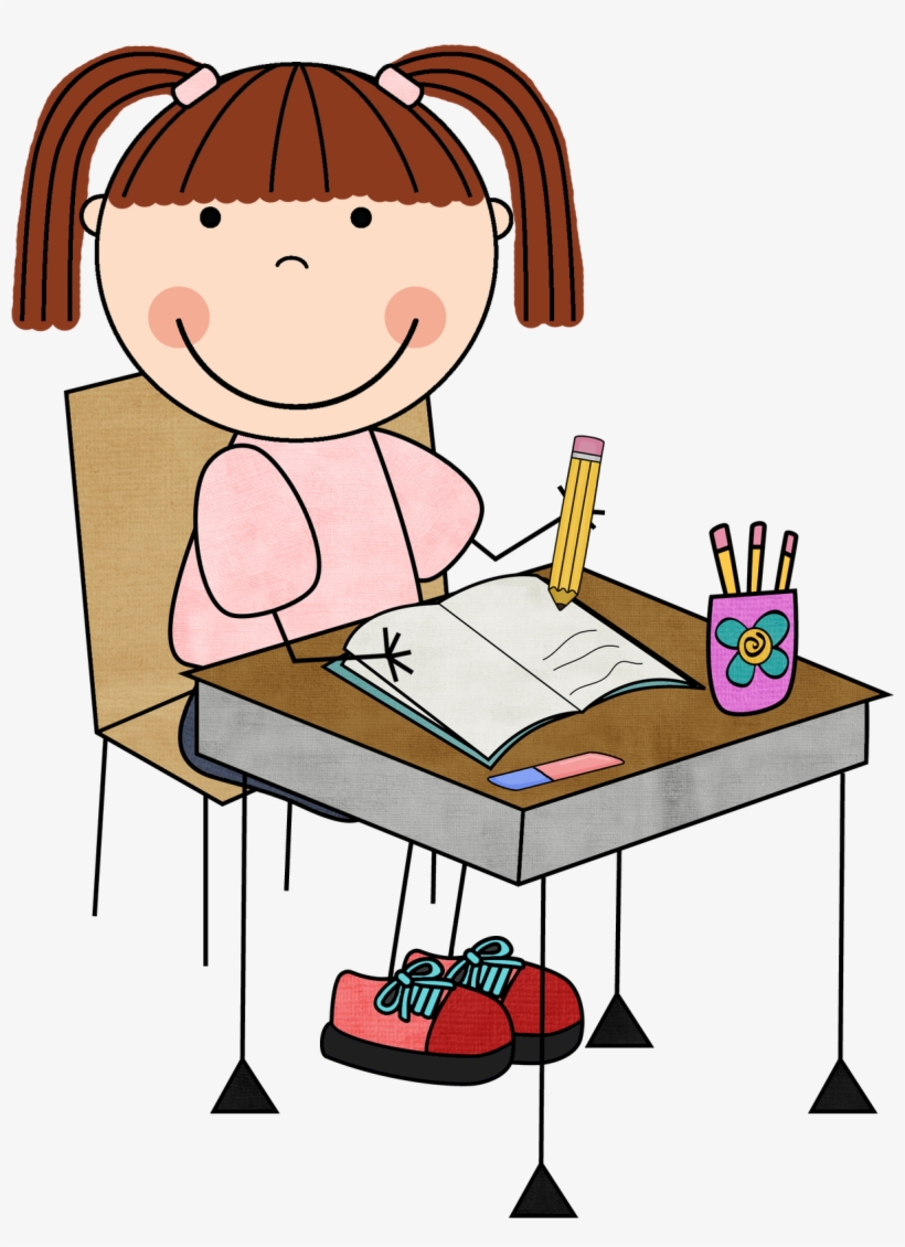 kids writing - Clip Art Library