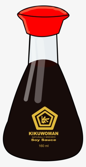 Kikuwoman Naturally Brewed Soy Sauce 160ml bottle with red cap and gold logo.