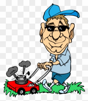 Lawn Care Cartoon - Fun Illustration for Landscaping Services