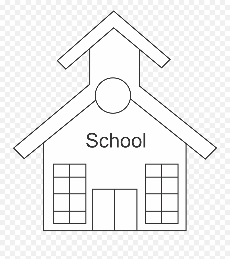 simple school building drawing