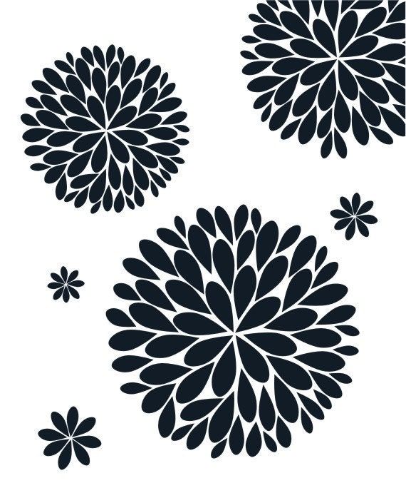 Dahlia flower silhouette - Stock Illustration [17438410] - PIXTA - Clip ...