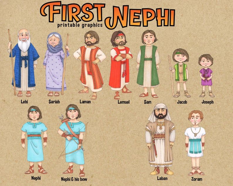 First Nephites Printable Graphics - Book of Mormon Characters for Teaching & Learning