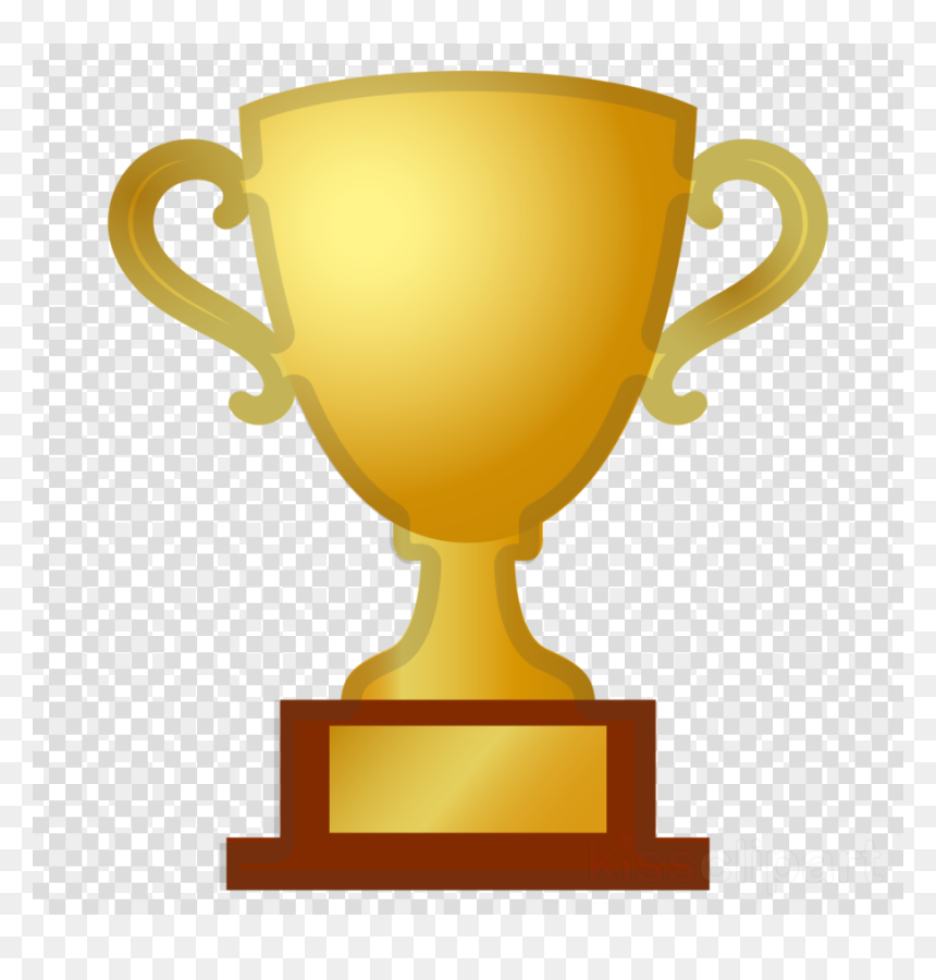 Golden trophy cup with two ornate handles and a blank plaque base, symbolizing achievement and victory.